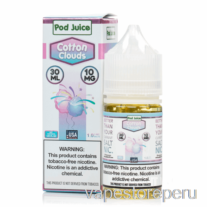 Nubes De Algodón Desechables Vape - Jugo De Vaina - 30ml 55mg